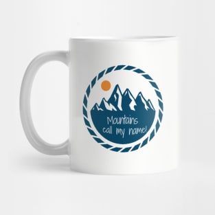 Cool mountain design for hikers and climbers Mug